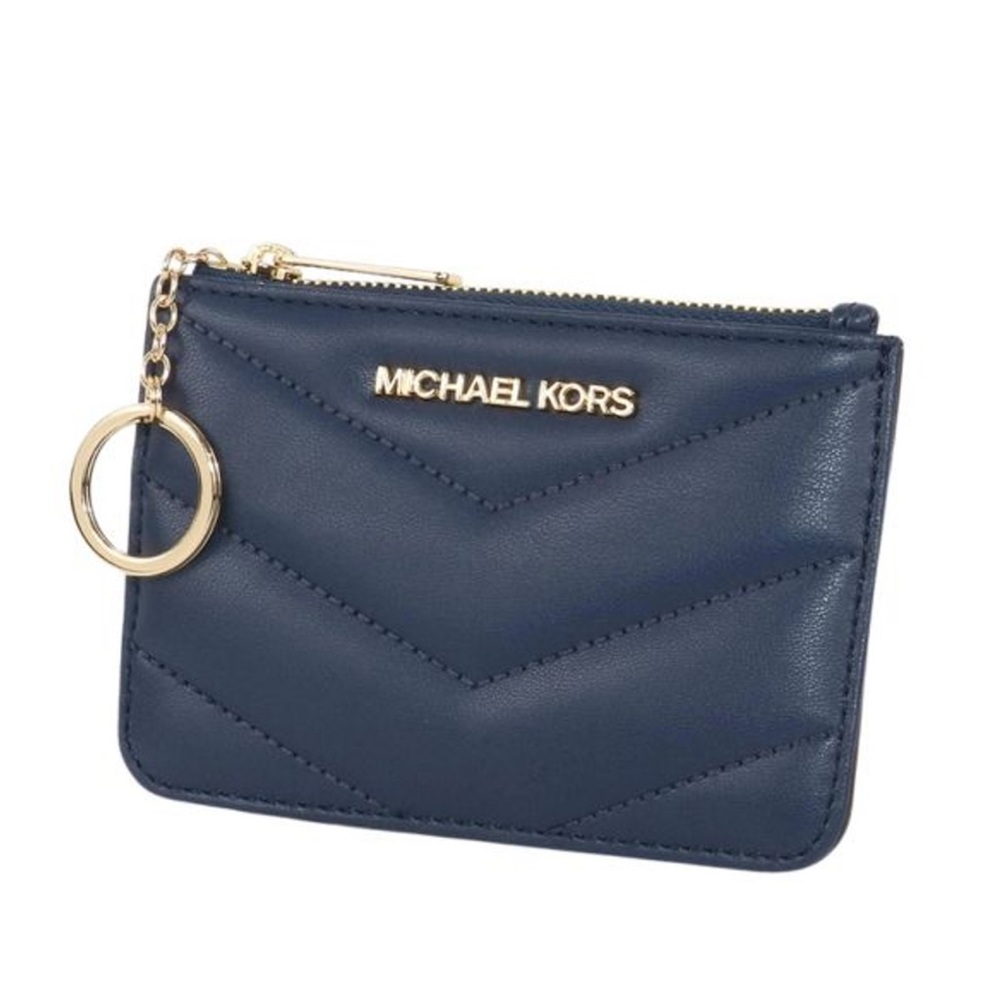 MICHAEL KORS Pass Case Key Ring Fragment Case - Navy